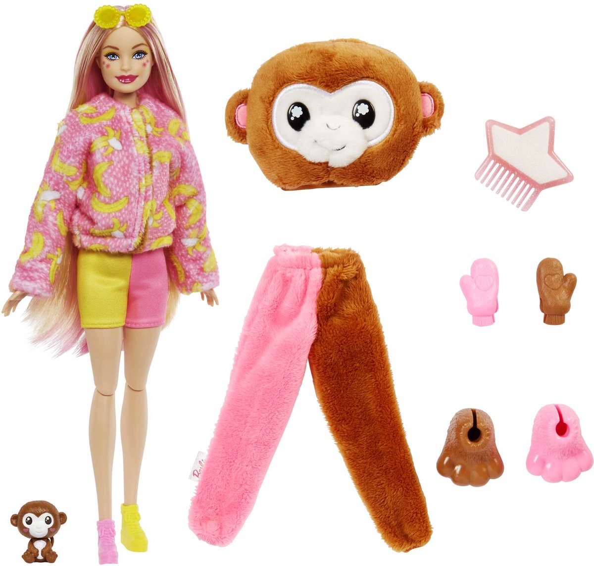 Barbie Cutie Reveal Jungle - Barbiepop - Aap met verrassingsaccessoires — afbeelding 12