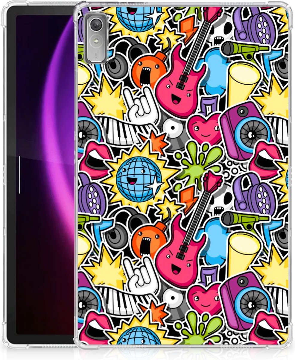 Lenovo Tab P11 Gen 2 Leuke Siliconen Hoes Punk Rock