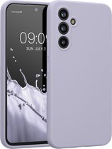 kwmobile telefoonhoesje geschikt voor Samsung Galaxy A54 5G - TPU backcover met siliconen coating - Smartphone case in pastel-lavendel