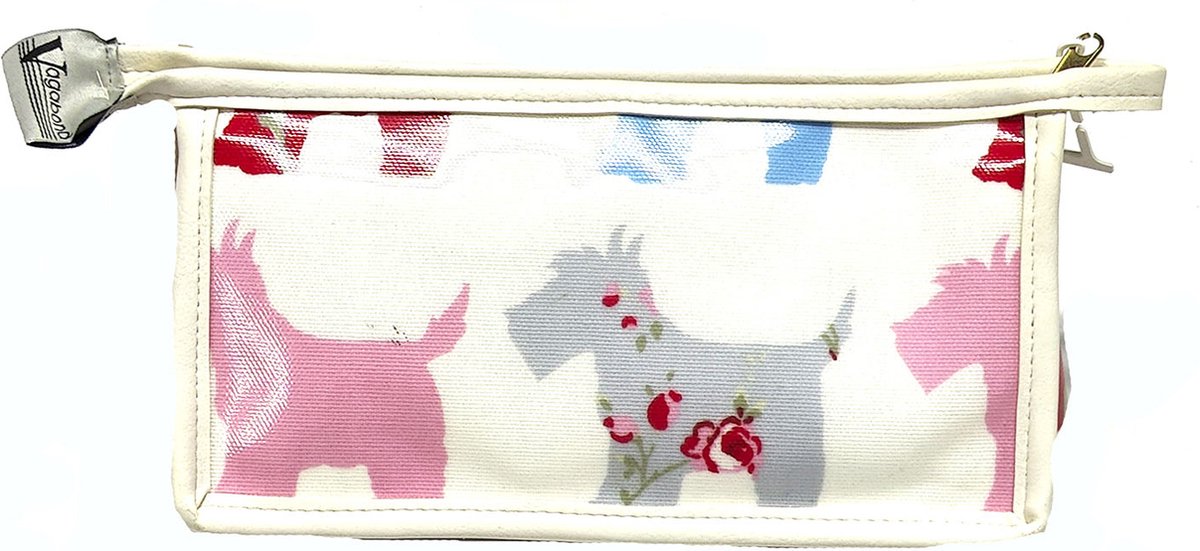Vagabond-Toilet-& Make-up tasje-"Scottie" 4218-afmeting 20 x 5,5 x 10 cm.