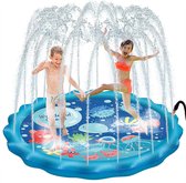 Waterspeelmat - Speelmat - Grote Maat Sprinkle en Splash Water Speel Mat - Sprinkle Splash Pad Zomer Spray Speelgoed voor Kinderen en Outdoor Tuin Familie Activiteiten