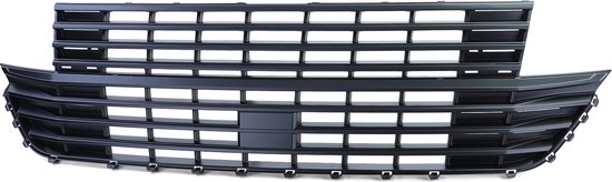 Grill Geschikt voor Volkswagen Transporter T6.1 Facelift Multivan Vanaf 2019 Zonder Embleem Mat Zwart