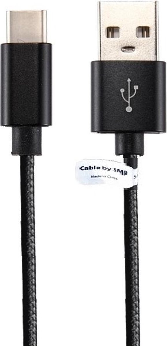 Periodiek Huichelaar Plantkunde Metal Head USB C kabel laadkabel. 2 m Laadkabel snoer Past ook op Samsung.  o.a. Galaxy... | bol.com