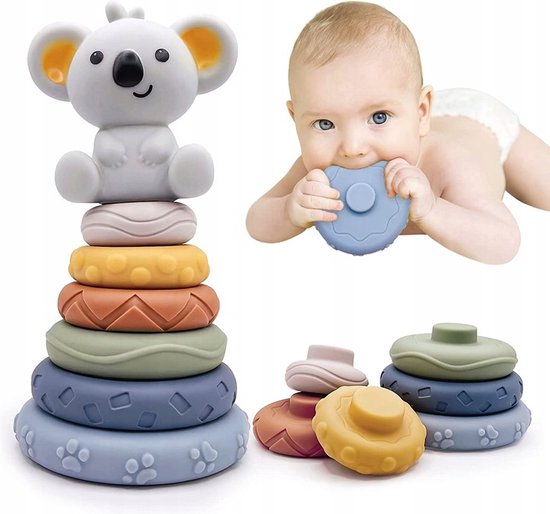 Anneaux de dentition Montessori - Eveil du bébé - Idée cadeau bebe