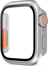 Coque iWatch Ultra-look - Compatible avec Apple Watch Protecteur d'écran haute sensibilité avec coque de protection anti- Bumper tout Around en TPU pour iWatch SE Ultra Series 8 7 6 5 4 3 2 1 - Argent - 41 mm