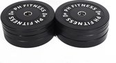 PH Fitness Bumper Plates 105KG Voordeelset - Olympische Halterschijven van Rubber - 50 mm - Zwart