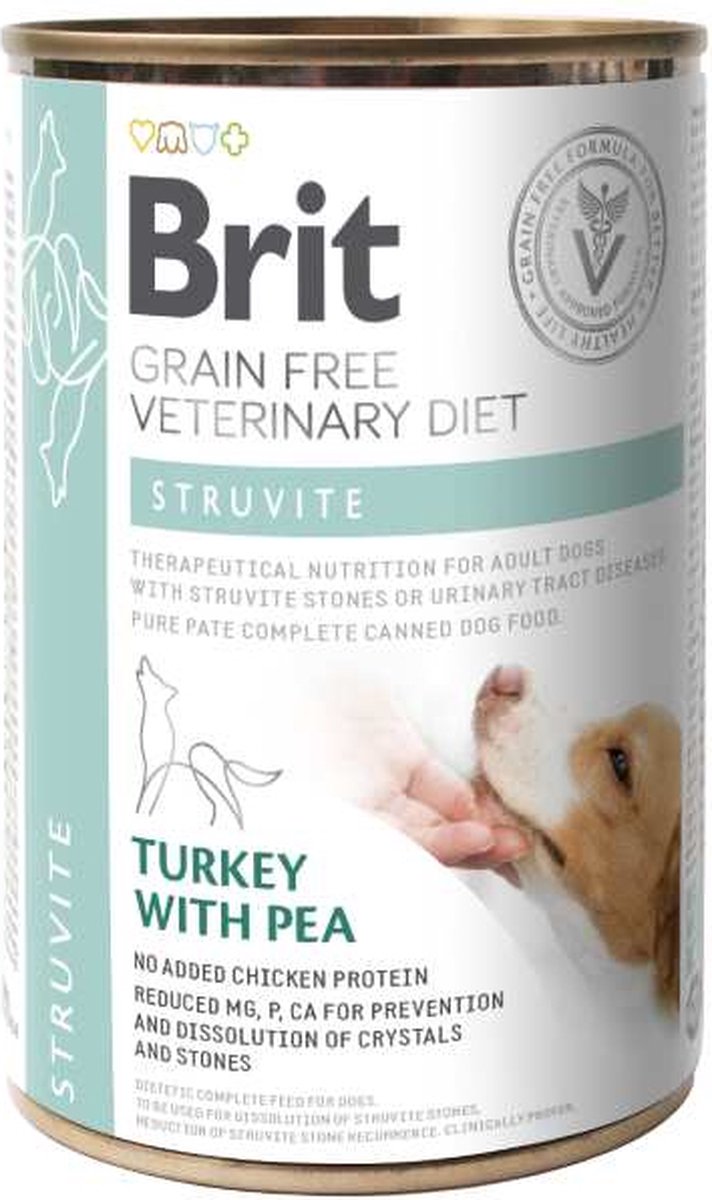 Brit Vet Dieten - Graanvrije Natvoer - Kalkoen & Erwten - Hondenvoer - 6x400g
