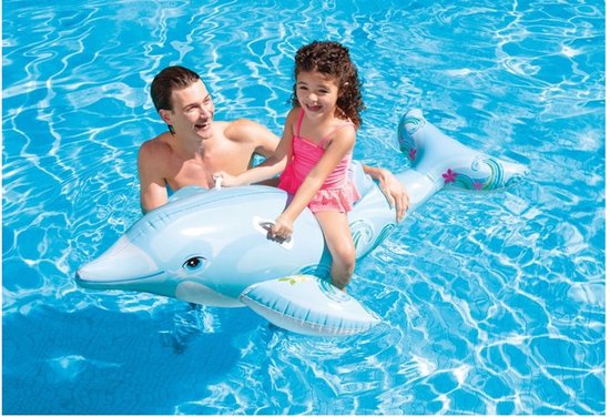 Opblaas Dolfijn 175 x 66 CM - Zwem Dolfijn - Plastic Dolfijn - Dolfijn Om  Mee Te... | bol.com