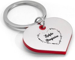 Akyol - liefste stagiaire sleutelhanger hartvorm - Stagiair - beste stagiaire - afscheidscadeau stagiaire - cadeau stagiaire - stage - student - opleiding - leuk cadeau voor iemand die stage loopt