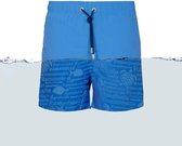 Ramatuelle Zwembroek Jongens - Magic print Zwembroek   - Print wordt zichtbaar zodra de stof nat wordt. - Maat 152 - Kleur  Blauw / Deep Sea
