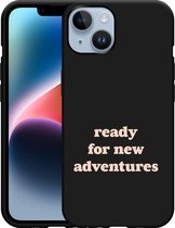 Cazy Hoesje Zwart geschikt voor iPhone 14 New Adventures