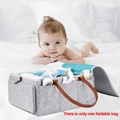 Babyluier-organizer, draagbare babyopbergmand, opvouwbare - Diaper bag/baby changing bag,