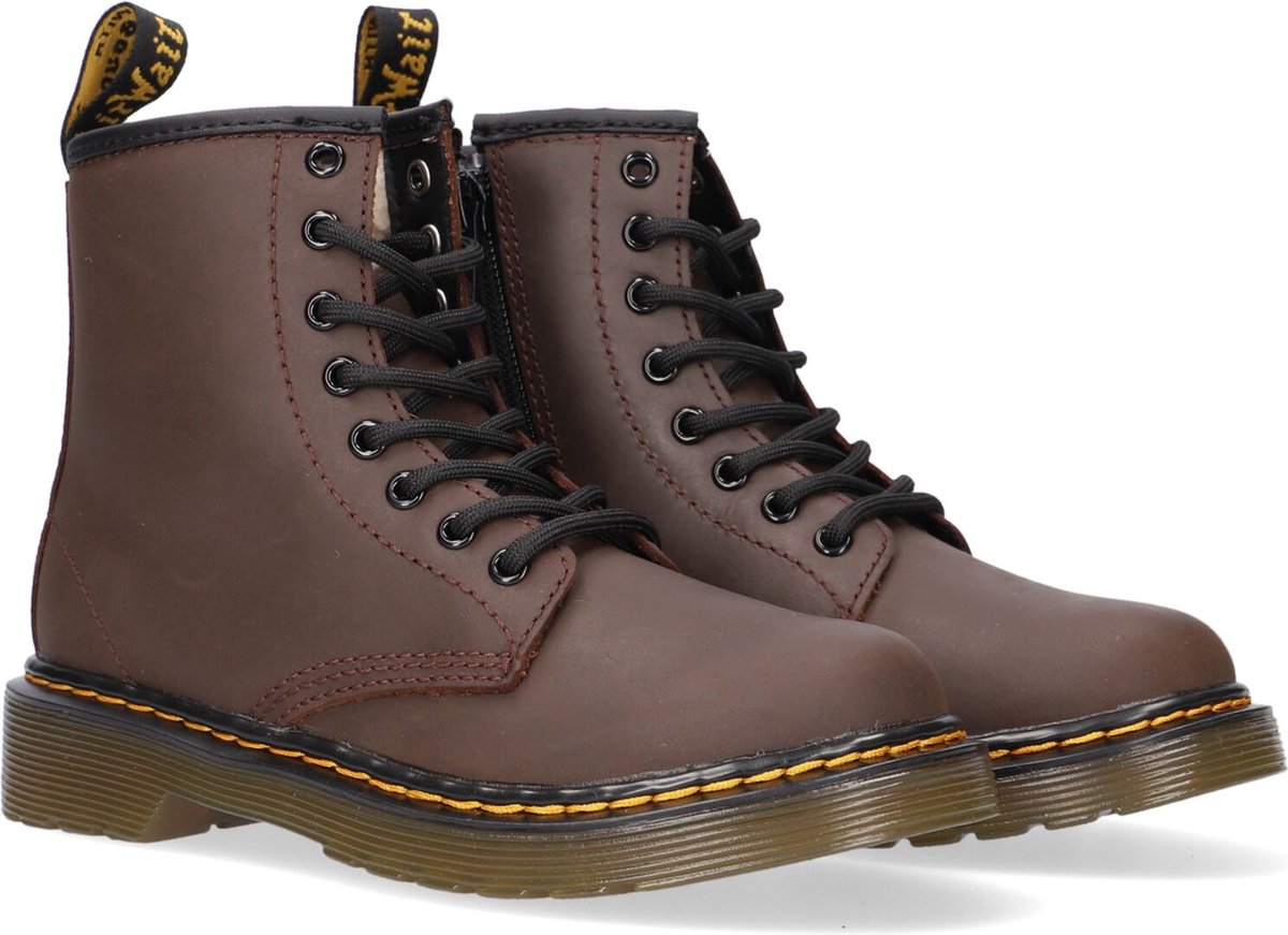 Dr Martens 1460 Serena J Veterboots Laarzen Met Veters Meisjes Bruin
