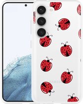 Cazy Hoesje geschikt voor Samsung Galaxy S23 Lieveheersbeestjes