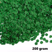 200 gram confetti rond 1cm groen - papier - Thema feest festival party verjaardag