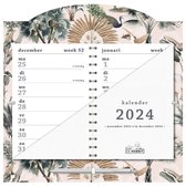 Hobbit - Kalender 2-weeks - 2024 - Tropisch - Twee weken op 1 pagina - Spiraalgebonden - 30x30cm