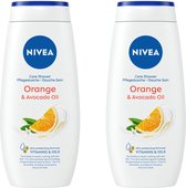 NIVEA Douchegel - Care & Orange - 2 x 250 ml