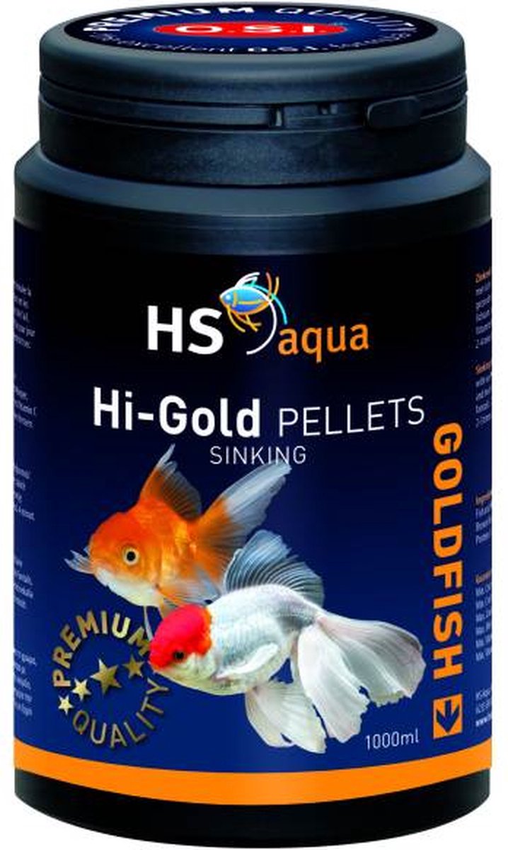 Hi-gold pellets 1000 ml - Goudvissen Voer