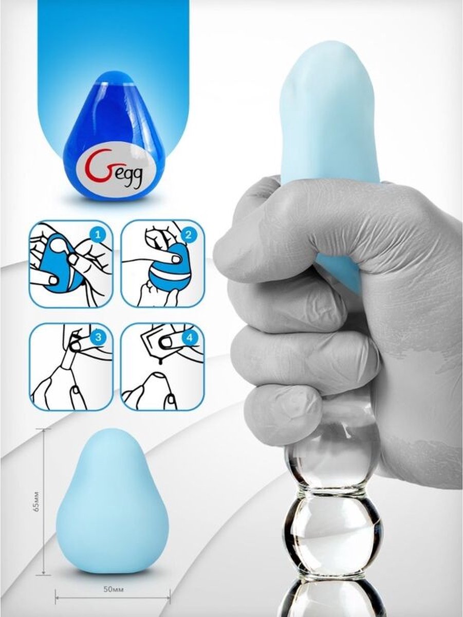 Goedkoopste G-Vibe G-Egg - Vibrerende Ei-Masturbator blue