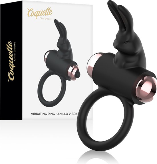 Coquette Cock Ring avec Vibrator Black / Gold, COQUETTE | bol