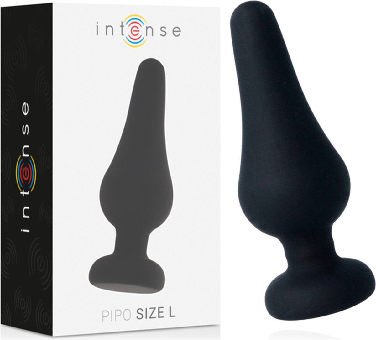 INTENSE ANAL TOYS | Intense Anal Plug Pipo L Silicone Black 13 Cm