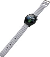 Mobigear - Watch bandje geschikt voor Amazfit Stratos Plus Bandje Flexibel Siliconen Gespsluiting | Mobigear Colors - Grijs