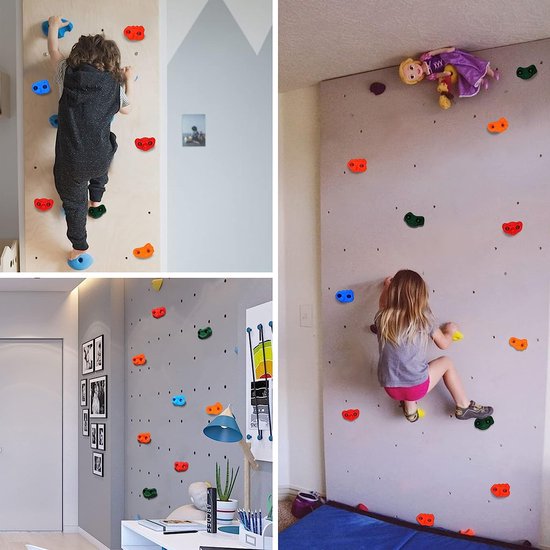 CHAIRLIN 15 stuks klimgrepen voor kinderen en volwassenen, grote klimstenen voor binnen en buiten, speelset, bouwklimwand met 5 cm schroevenset, belastbaar tot 100 kg CHAIRLIN 15 stuks klimgrepen voor kinderen en volwassenen, grote klimstenen voor binnen en buiten, speelset, bouwklimwand met 5 cm schroevenset, belastbaar tot 100 kg