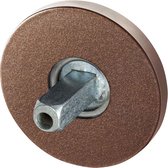 Rozet - Brons Kleur - RVS - GPF bouwbeslag - GPF1105.A2.0400 50x6mm Bronze blend met vastgelaste knopvastzetter