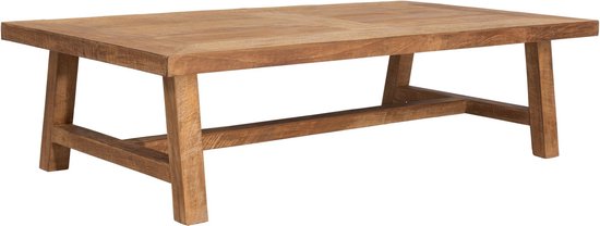 DTP Home Coffee table Monastery rectangular,35x130x70 cm, 4 cm top with envelope, recycled teakwood