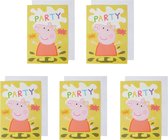 Peppa Pig verjaardagsuitnodigingen - uitnodiging - Peppa - Invitation - Kinderfeestje - Jongens - Meiden - Party