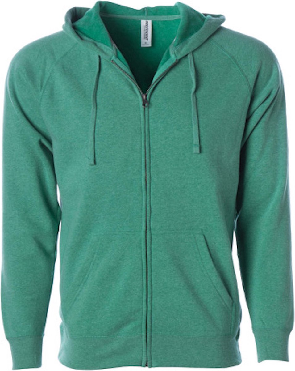 Unisex Midweight Special Blend Zip Hoodie Sea Green - S