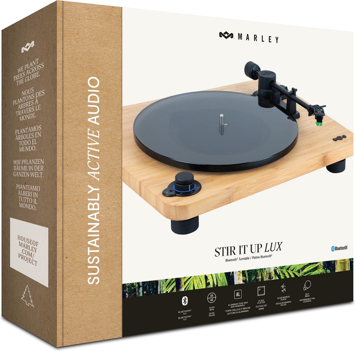 Platine vinyle bluetooth House Of Marley - Stir It Up Lux - Beige