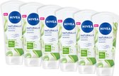 NIVEA Naturally Good Handcreme Droge Handen - Aloe Vera - voordeelverpakking - 6 x 75 ml