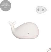 Rattle & Co Veilleuse Baleine - Led 7 RVB et Wit Chaud - Rechargeable USB - Wit