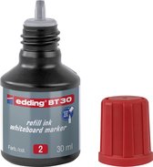 edding BT30 (30 ml) navulinkt voor boardmarkers edding -250/361/365 - rood - potje