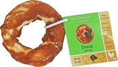 Gebr. de Boon Donut met gedroogd kipfilet - Hondenvoer - Hondensnack - Hondensnacks gedroogd - Gedroogd vlees - Hondensnacks kip - 7,5 cm