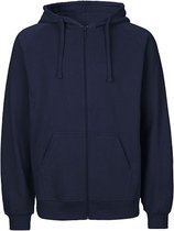 Bol.com Fairtrade Men's Zip Hoodie met capuchon Navy - XL aanbieding