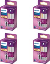 Philips LED AfzuigkapLamp E14 - 40W - Warmwit Licht - Niet Dimbaar - 4 Stuks - Bespaar op je Energiekosten - Voordeelverpakking