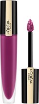L'Oréal Paris Rouge Signature Lippenstift  - 104 I Rebel - Paars - Matte Vloeibare Lipstick