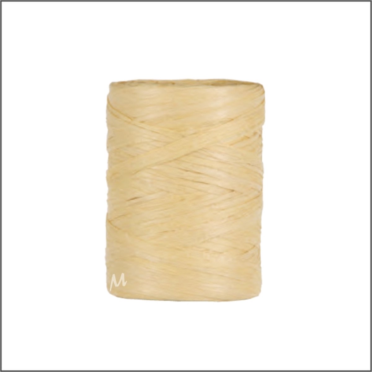 Luxe Cadeaulint - Raffia Lint - Paper Lint - Crème - 100 meter - 5mm - Hobbylint - Versierlint - Papier