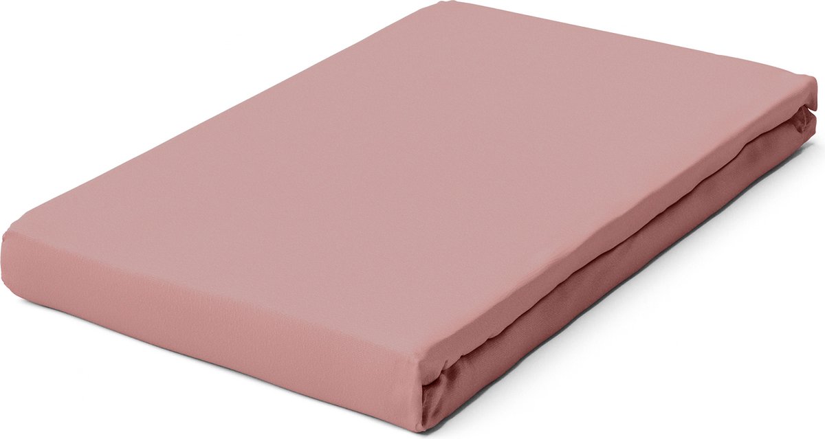 Schlafgut Pure Bio Katoen Jersey Hoeslaken S - 90x190 - 100x220 154 Purple Mid