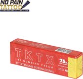 NO PAIN TATTOO® TKTX - Rood 75% - Tattoo crème - verdovende Creme - Tattoo zonder pijn - Snelwerkend en langdurig -Zalf voor tattoo -10 g
