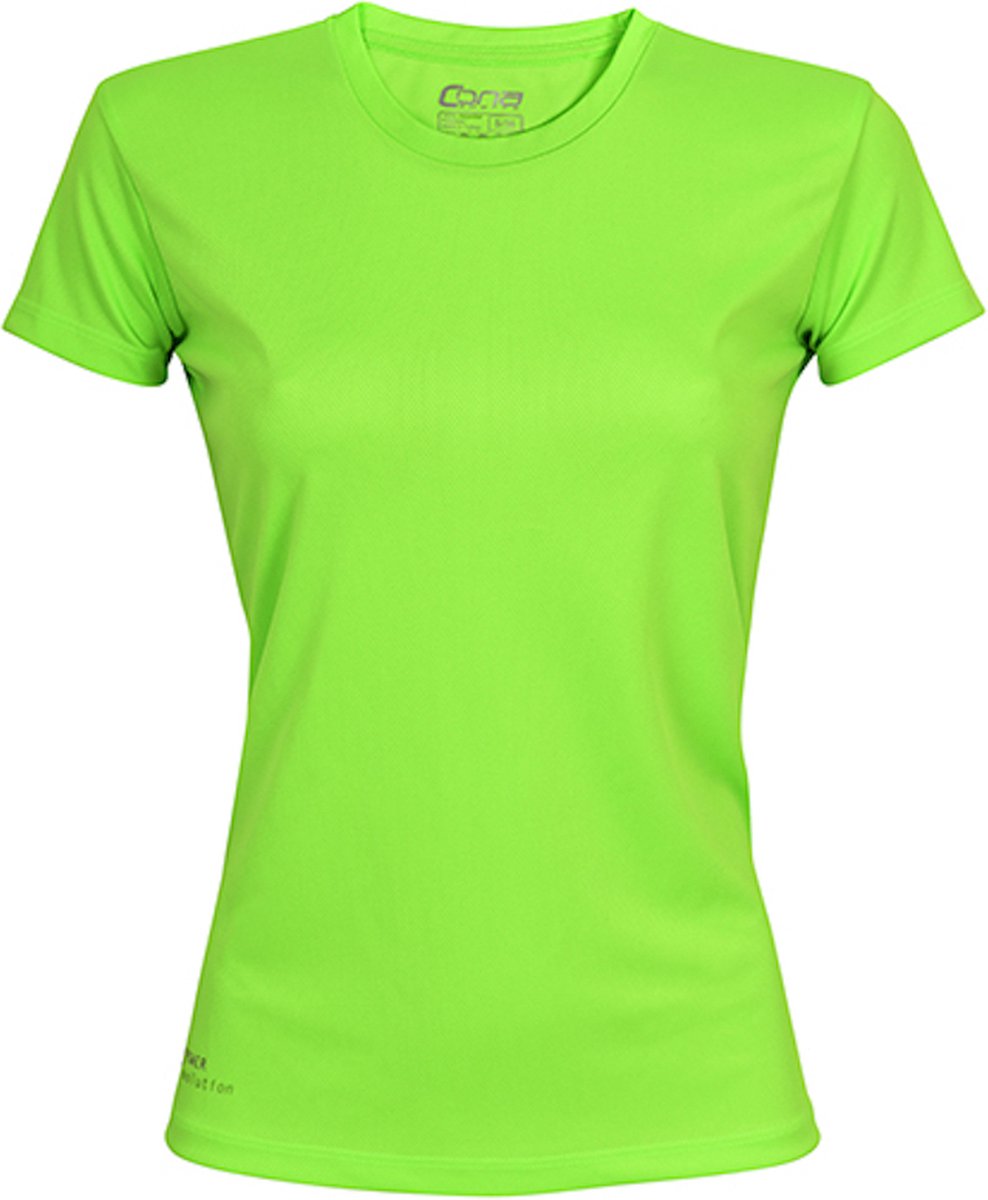 Damessportshirt 'Evolution Tech Tee' met korte mouwen Lime - M