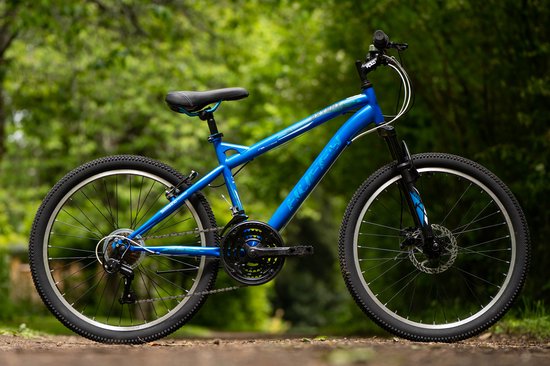 Huffy Extent 24 Inch Kinderfiets Shimano 18 versnellingen Mountainbike voor Jongens en Meisjes 8+ jaar - Blauw van Huffy — afbeelding 4