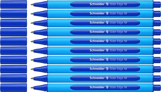 Schneider balpen - Slider Edge - penpunt M - schrijfkleur blauw - 10 stuks - S-152103-10