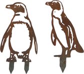 Pinguin - Pinguins - Tuinbeeld -Cortenstaal - NL Fabrikaat