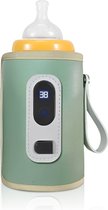 Boasty Chauffe-biberon portable - Chauffe-biberon - Chauffe-lait rechargeable avec 2 adaptateurs de biberon - Chauffage lait maternel/ Water - Réglages de température multiples