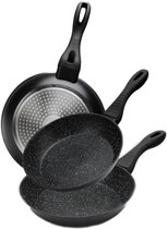 Cheffinger WOK Wokpan wokpan inductie 36cm gegoten aluminium met deksel