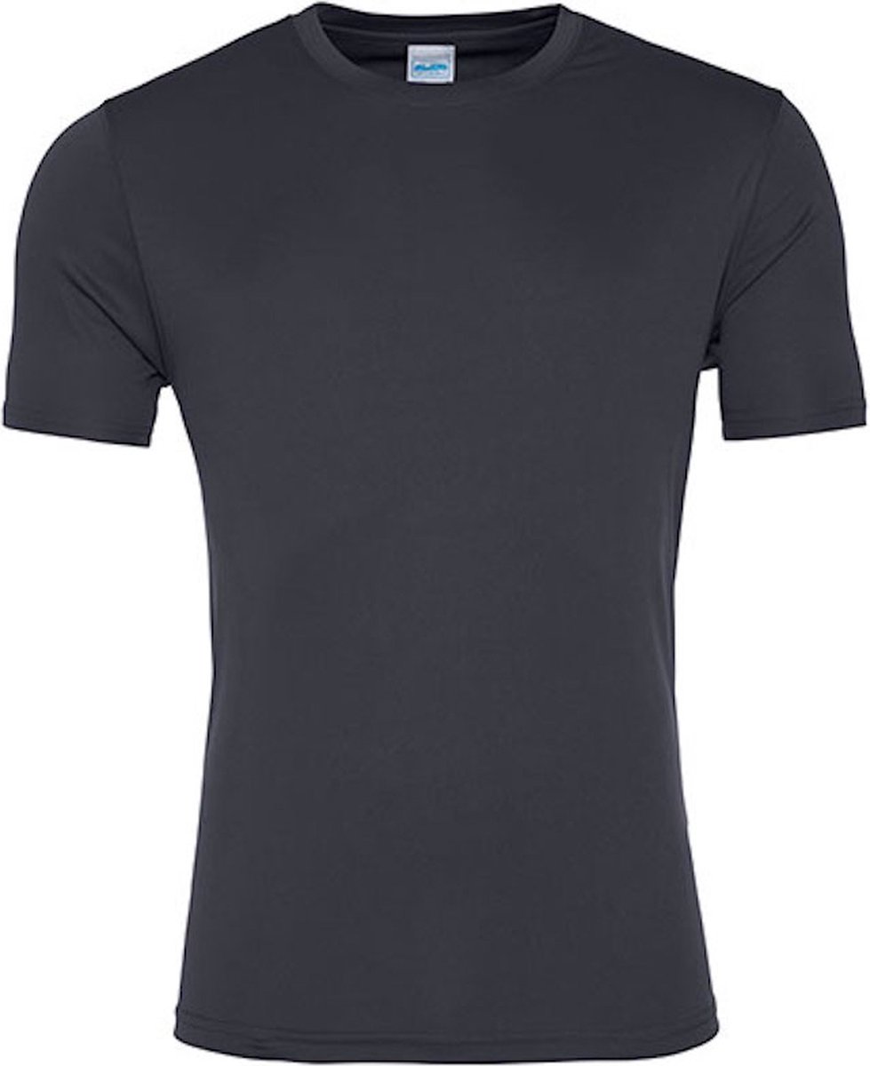 Herensportshirt 'Cool Smooth' Solid Charcoal - XS