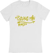Stray Kids Seungmin Signature Gold T-Shirt - Korean Boyband SKZ - Kpop fans - Seungmin Stray Kids - Maat XL Wit
